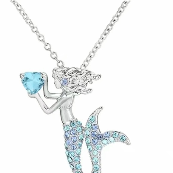 Other - NEW IN PACKAGE - MERMAID 🧜‍♀️ RHINESTONE PENDANT NECKLACE Blue